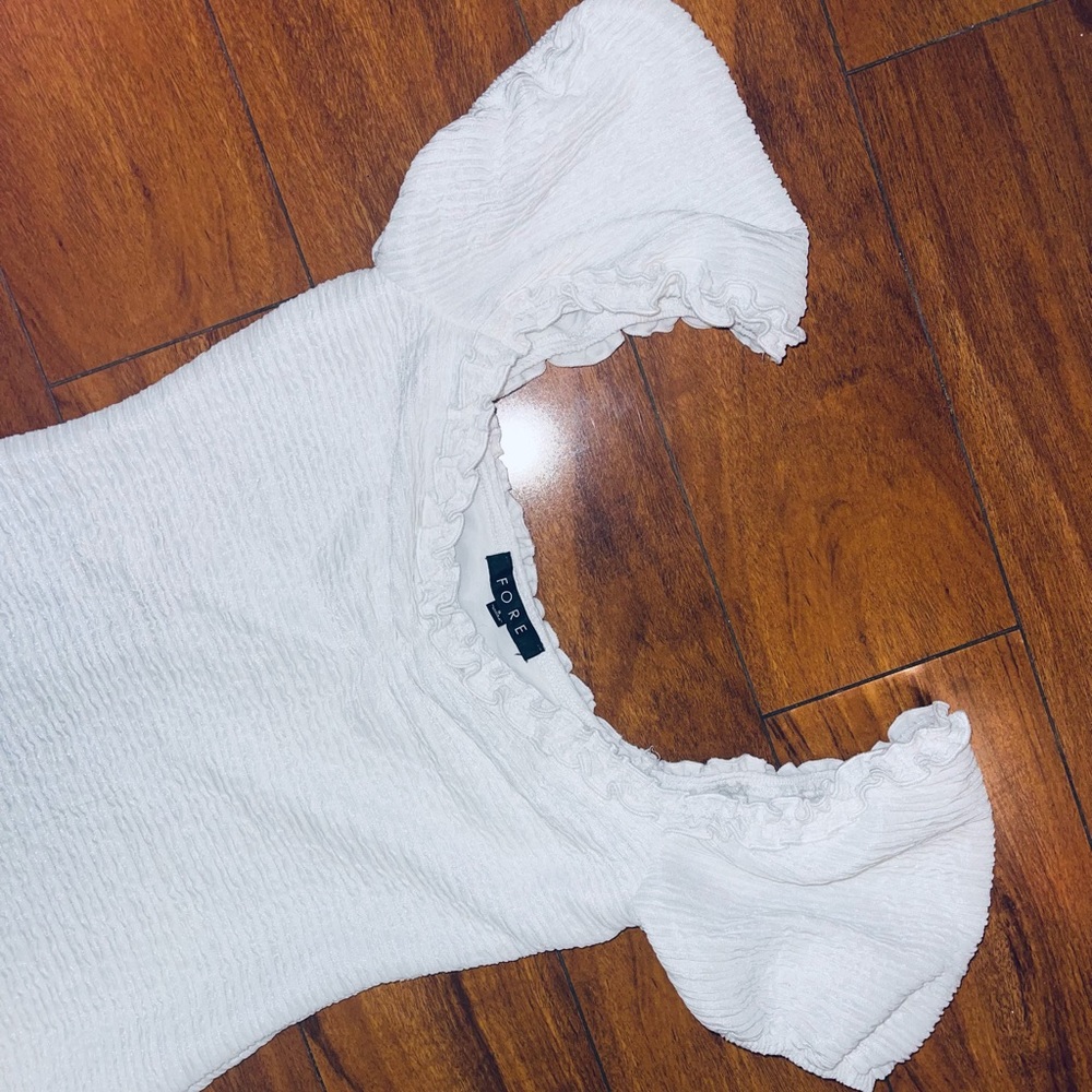 White mini dress